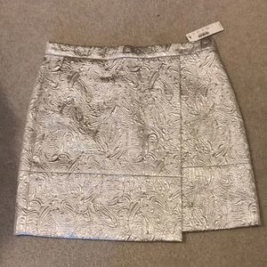 Jcrew metallic skirt